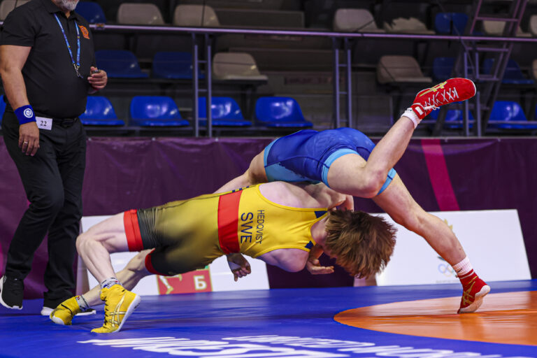 60kg GR - Bror Gustav Helge Hedqvist (SWE) df. Joel Gaechter (SUI)