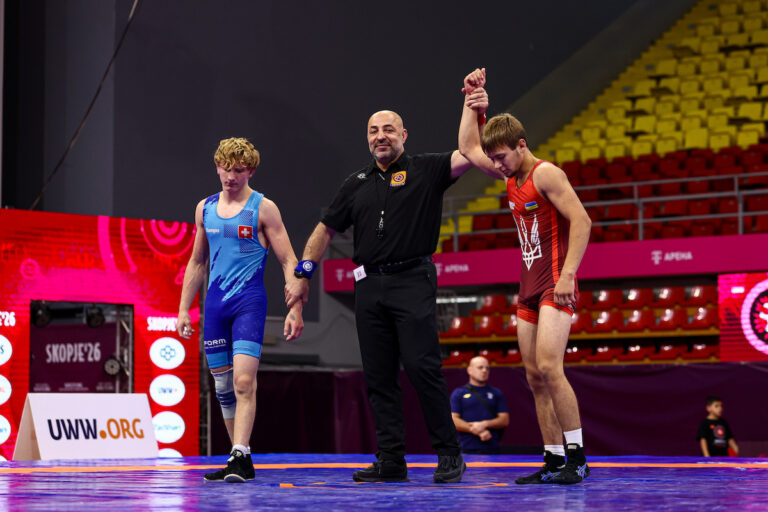 57kg FS - Mykola Bratov (UKR) df. Kevin Birchler (SUI)