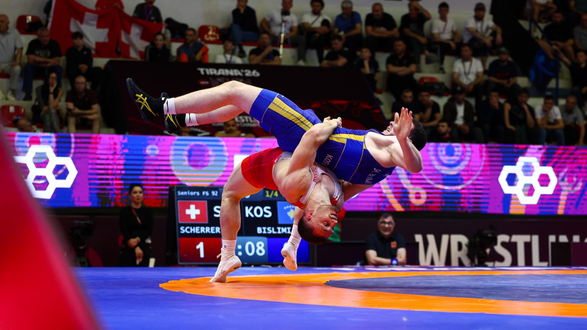92kg FS - Samuel Scherrer (SUI) df. Shaqir Bislimi (KOS)